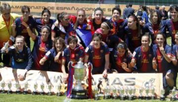Han ganado la Copa de la Reina en 4 ocasiones. En los años 1994, 2011,  2013 y 2014.
En la imagen, la celebración del año 2013, donde se proclamaron campeonas ante el Zaragoza.