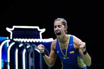 Con 23 años la deportista onubense se aupó al número 1 del ranking del bádminton mundial. Marín también ha sido la dominadora absoluta de su deporte en el que ha conseguido ser campeona olímpica, tres veces mundial y cinco, europea. 