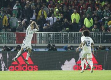 Cristiano marca el 3-2 en la primera parte de la prórroga.