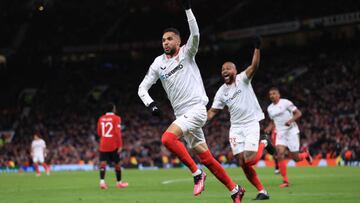 En-Nesyri celebra el 2-2.