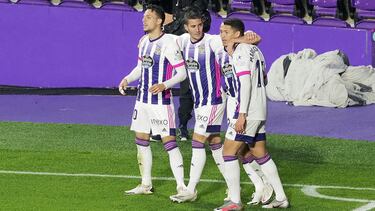 Valladolid. 08/11/2020. PHOTOGENIC/Pablo Requejo. Fútbol, Estadio José Zorrilla, partido de La Liga Santander temporada 2020/2021 entre el Real Valladolid y el Athletic Club de Bilbao. Gol de Marcos ANdre