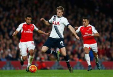 Alexis Sánchez, fue titular en el clásico de Londres que disputaron Arsenal y Tottenham.
