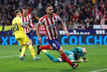 2-1. Koke celebró el segundo gol.