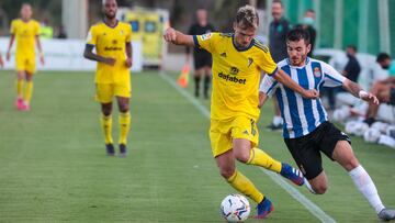 Sergio González, durante un partido de pretemporada entre el Cádiz y el Espanyol.