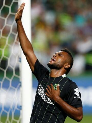 Borja repitió gol en Brasil. Ante Coritiba hizo su cuarto tanto en Sudamericana.