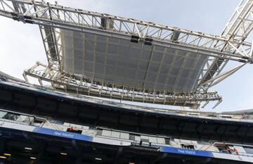 Así está el aspecto del Santiago Bernabéu el día de su reestreno.