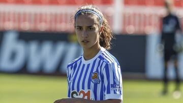 Nahikari García, con la Real.