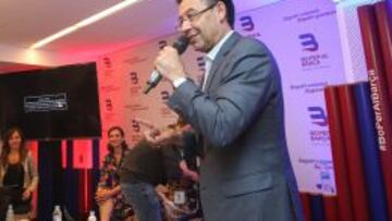 El candidato Bartomeu anuncia que la Roma jugará el Gamper