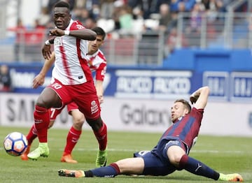 Caicedo, en el Eibar-Espanyol.