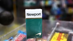 NEW YORK, NEW YORK - APRIL 29: A pack of Newport cigarettes is seen on a counter in a grocery store in the Flatbush neighborhood on April 29, 2021 in the Brooklyn borough of New York City. The Biden administration announced its plan to ban menthol cigaret