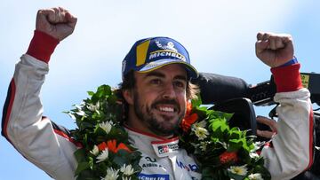 Fernando Alonso, vencedor de las 24 Horas de Le Mans con Toyota.