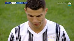 La reacción de Cristiano al ser reemplazado en el minuto 70
