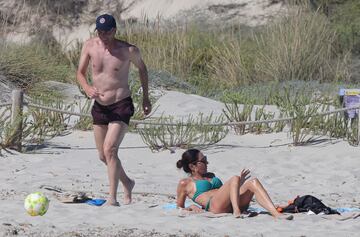 Zidane de vacaciones con su familia en la playa