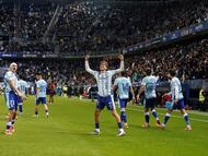 Málaga CF-CD Mirandés.
Segundo gol de Niño.