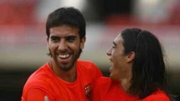 <strong>SALIDA.</strong> Oleguer podría abandonar la disciplina del Barcelona en breve.