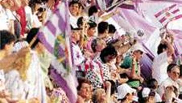 La afición del Valladolid está pletórica.