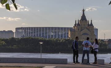 Los aficionados argentinos toman Nizhni Nóvgorod