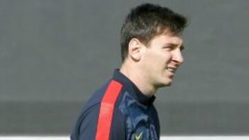 Messi sigue tratando de llegar al encuentro del próximo domingo.