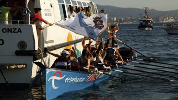 Urdaibai tras ganar en Moa&ntilde;a