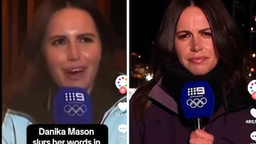 Una periodista entra ebria en pleno directo en los Juegos: al día siguiente pidió perdón