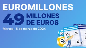 Euromillones: comprobar los resultados del sorteo de hoy, martes 5 de marzo