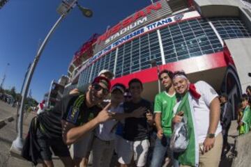 Así vivieron los aficionados mexicanos el encuentro amistoso entre México y Nueva Zelanda celebrado en Nashville, Tennessee.