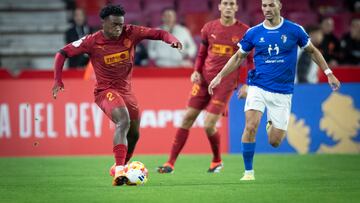 David Otorbi, ante el Maracena.