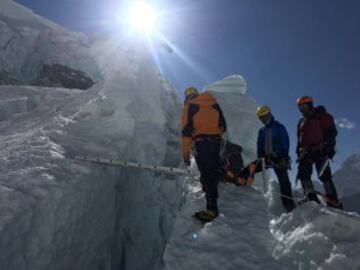 Everest: las imágenes de Alex Txikon en el glacial Khumbu