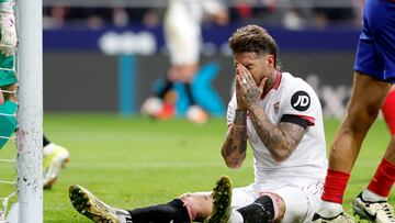 Sergio Ramos se lamenta
