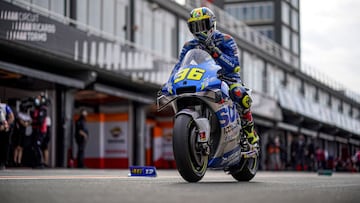 36 Mir Joan (esp), Suzuki GSX-RR, Team Suzuki Ecstar, action during the 2020 MotoGP Gran Premio Motul de la Comunitat Valenciana, from November 13 to 15, 2020 on the Circuit Ricardo Tormo, in Valencia, Spain - Photo Studio Milagro / DPPI
 AFP7 
 13/11/2020 ONLY FOR USE IN SPAIN