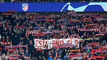 Aspecto de la grada del Cívitas Metropolitano ante el Inter.