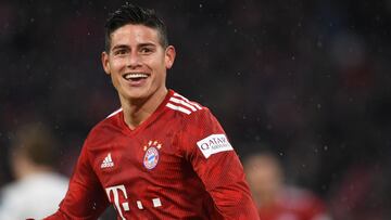 James Rodríguez, volante colombiano en su etapa en Bayern Múnich