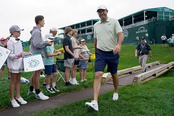 DUBLIN, OHIO - JUNE 05: Scottie Scheffler of the United States walks off the 15th tee during the Pro Am event prior to the Memorial Tournament presented by Workday at Muirfield Village Golf Club on June 05, 2024 in Dublin, Ohio.   Dylan Buell/Getty Images/AFP (Photo by Dylan Buell / GETTY IMAGES NORTH AMERICA / Getty Images via AFP)