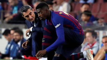 Valverde sobre si Dembélé llegó tarde ante el Inter: "Si algún día lo hace, no tiene importancia..."
