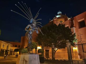 Foto nocturna de Quer&eacute;taro sin flash en modo autom&aacute;tico