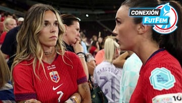 Mapi León, hundida tras la eliminación de Noruega, a la que vio en directo