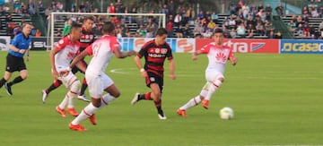 Chicharito, en la Florida Cup ante Santa Fe.