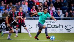 José Galán, en un partido con Gibraltar.