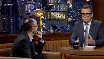 Buenafuente deja en evidencia un invitado en plena entrevista. Imágen: Late Motiv