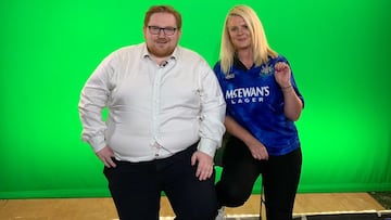 Greg Tomlinson y Charlotte Robson, dos de los miembros de Supporters Trust.