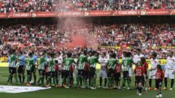 Saludo inicial entre ambos equipos la temporada pasada.