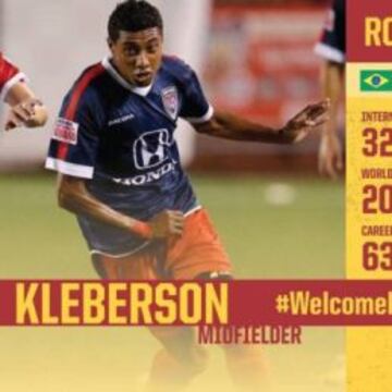 Kléberson jugador del Fort Lauderdale Strikers.