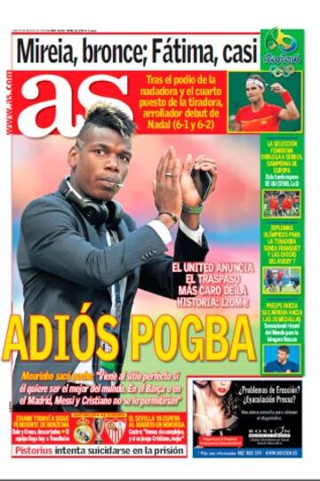 Las portadas de AS de agosto