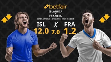 Islandia vs. Francia: horario, dónde ver, pronósticos y clasificación