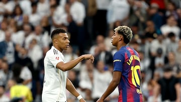 Spanish soccer’s big two face off at the Santiago Bernabéu, with Kylian Mbappé and Lamine Yamal going head-to-head for the first time this season.