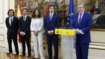 Acto en el Ministerio de Educaci&oacute;n, Cultura y Deportes con la familia Nieto. 