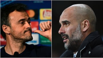 Luis Enrique and Pep Guardiola