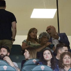 Patricia Rodríguez presenció anoche el partido Elche-Dépor