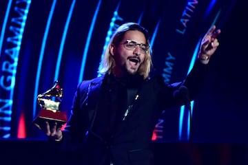 Maluma se llevó el premio a Mejor Álbum Vocal Pop por su disco 'F.A.M.E'. 