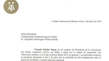 Reclamo de AFA a CONMEBOL por el arbitraje de Zambrano